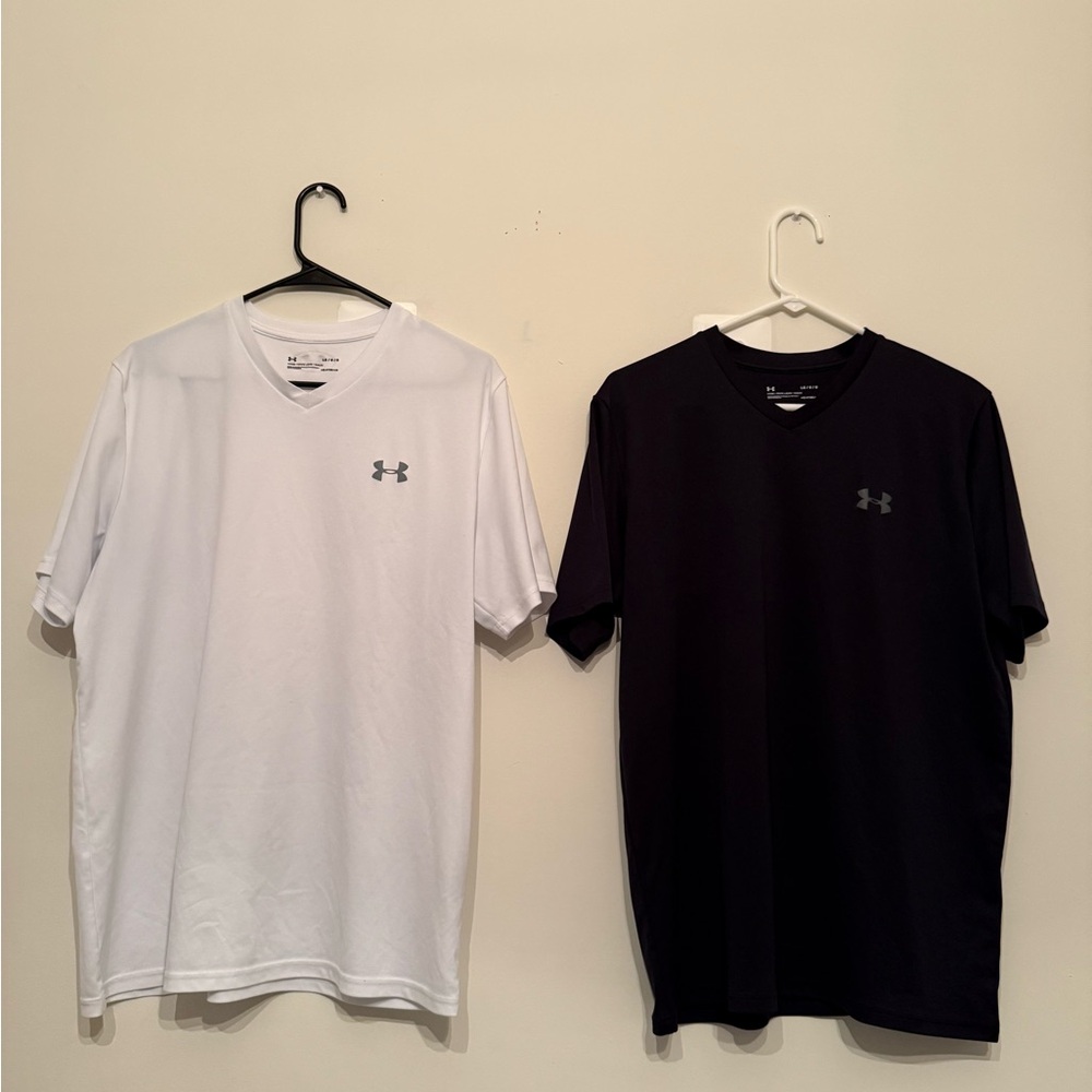 Under Armour Men's Short Sleeve Tees - White and Black